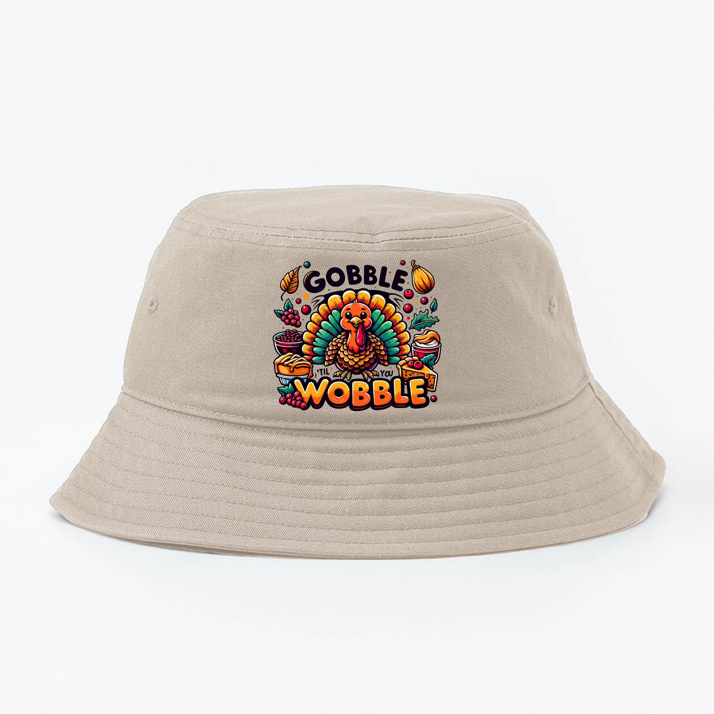 "Gobble 'Til You Wobble" Bucket Hat