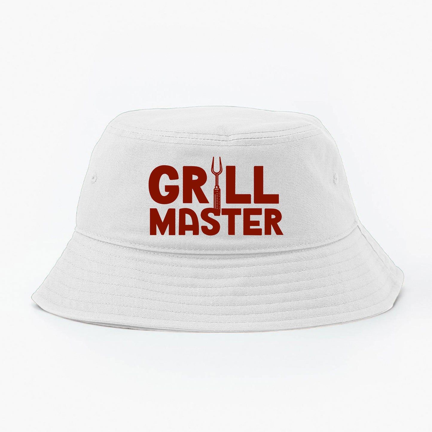 "Grill Master" Dark Red Bucket Hat
