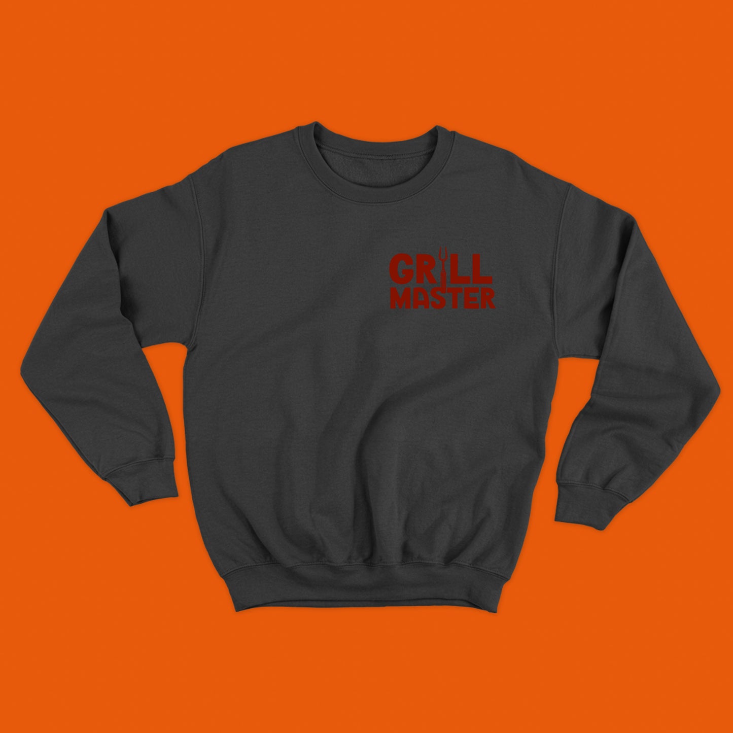 "Grill Master" Dark Red Sweatshirt