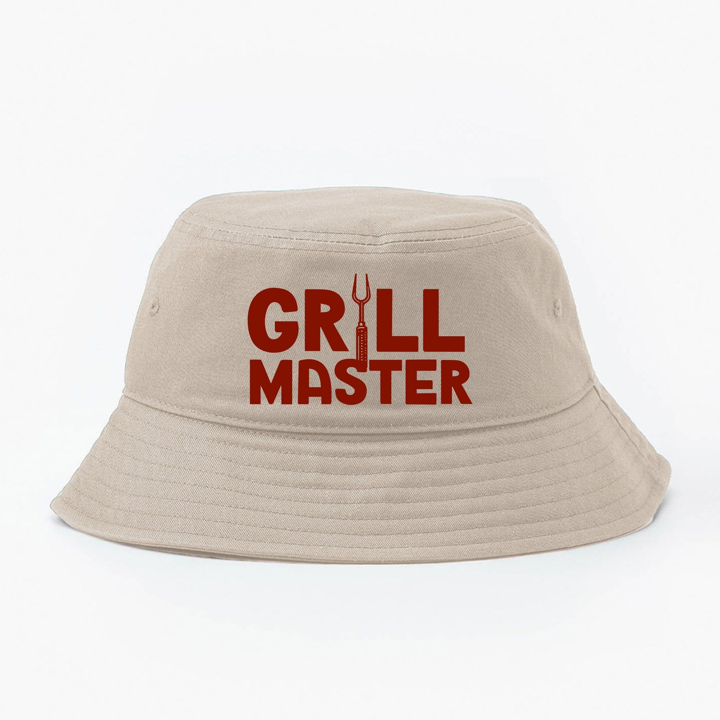 "Grill Master" Dark Red Bucket Hat