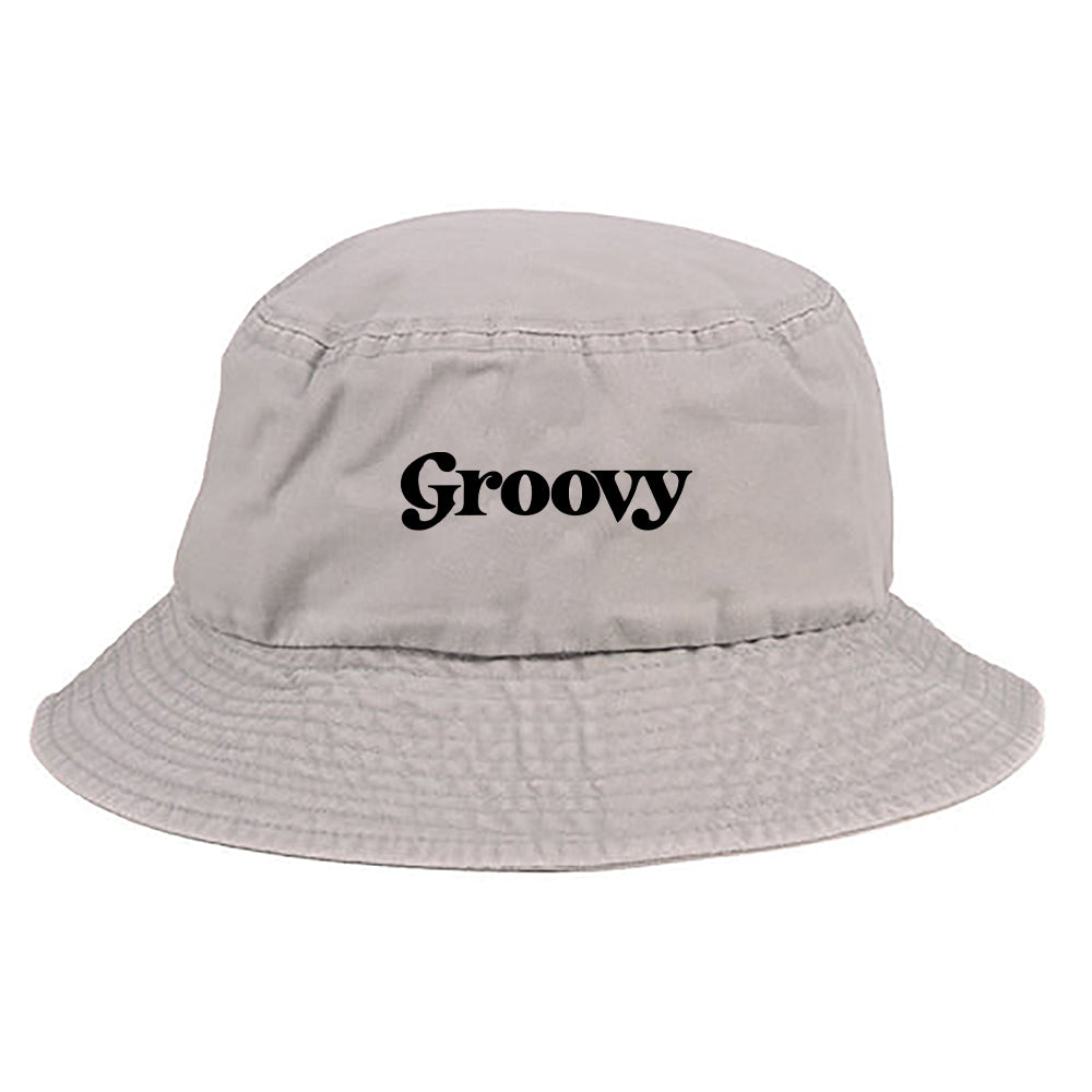 Groovy Black Bucket Hat