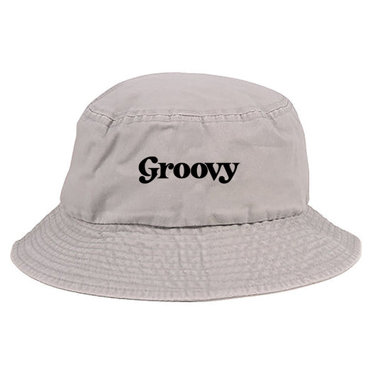 Groovy Black Bucket Hat