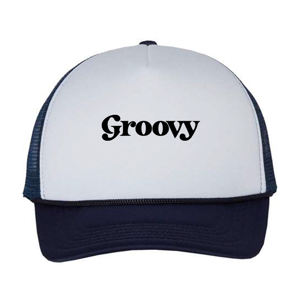 Groovy Black Foam Trucker Hat