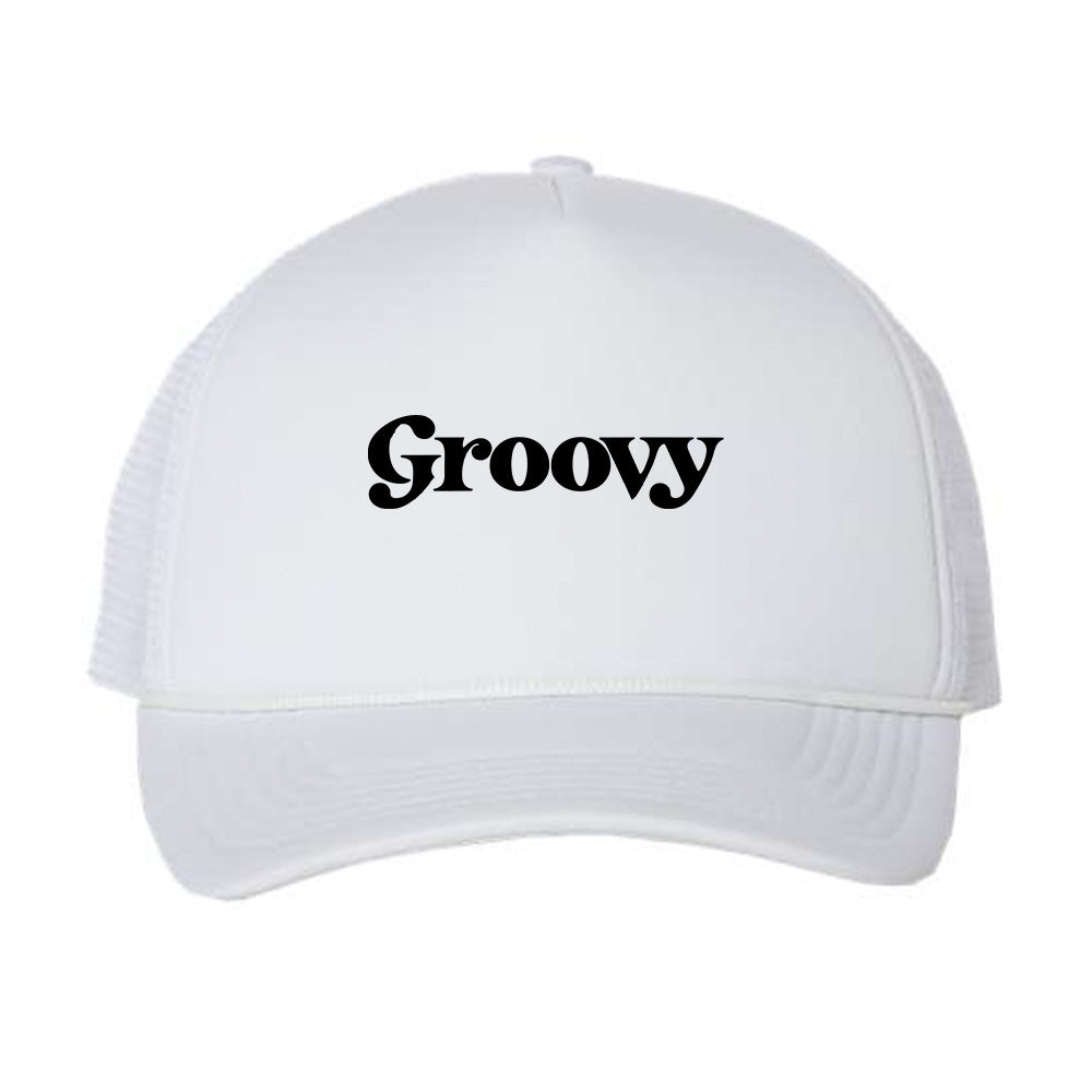 Groovy Black Foam Trucker Hat