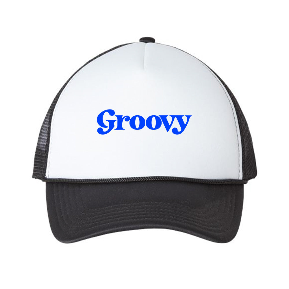 Groovy Blue Foam Trucker Hat