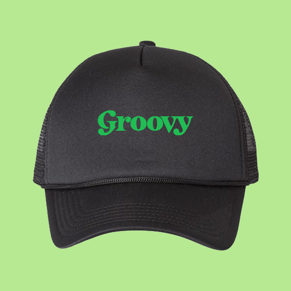 Groovy Green Foam Trucker Hat