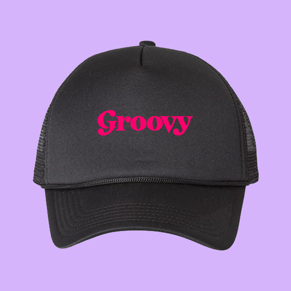 Groovy Pink Foam Trucker Hat