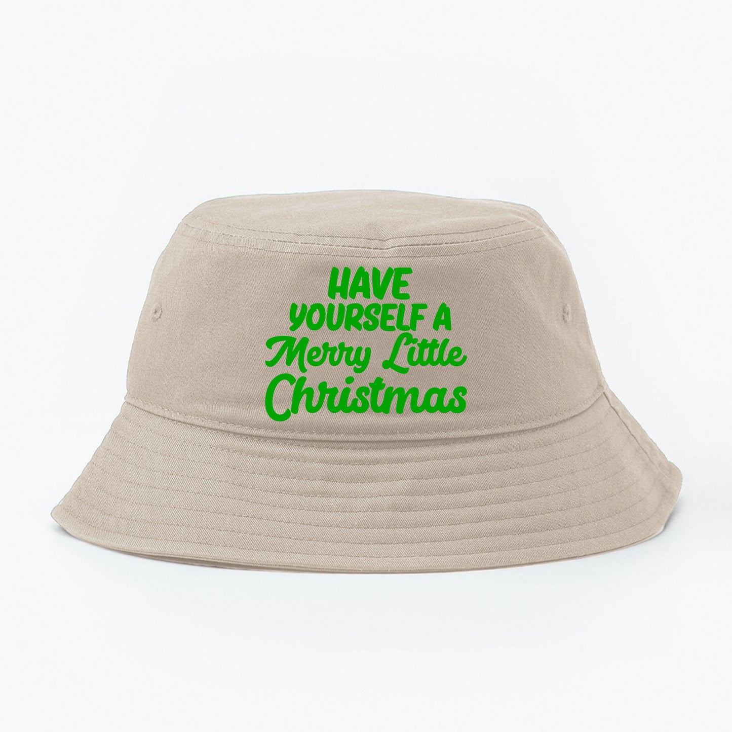 "Have Yourself a Merry Little Christmas" Green Bucket Hat