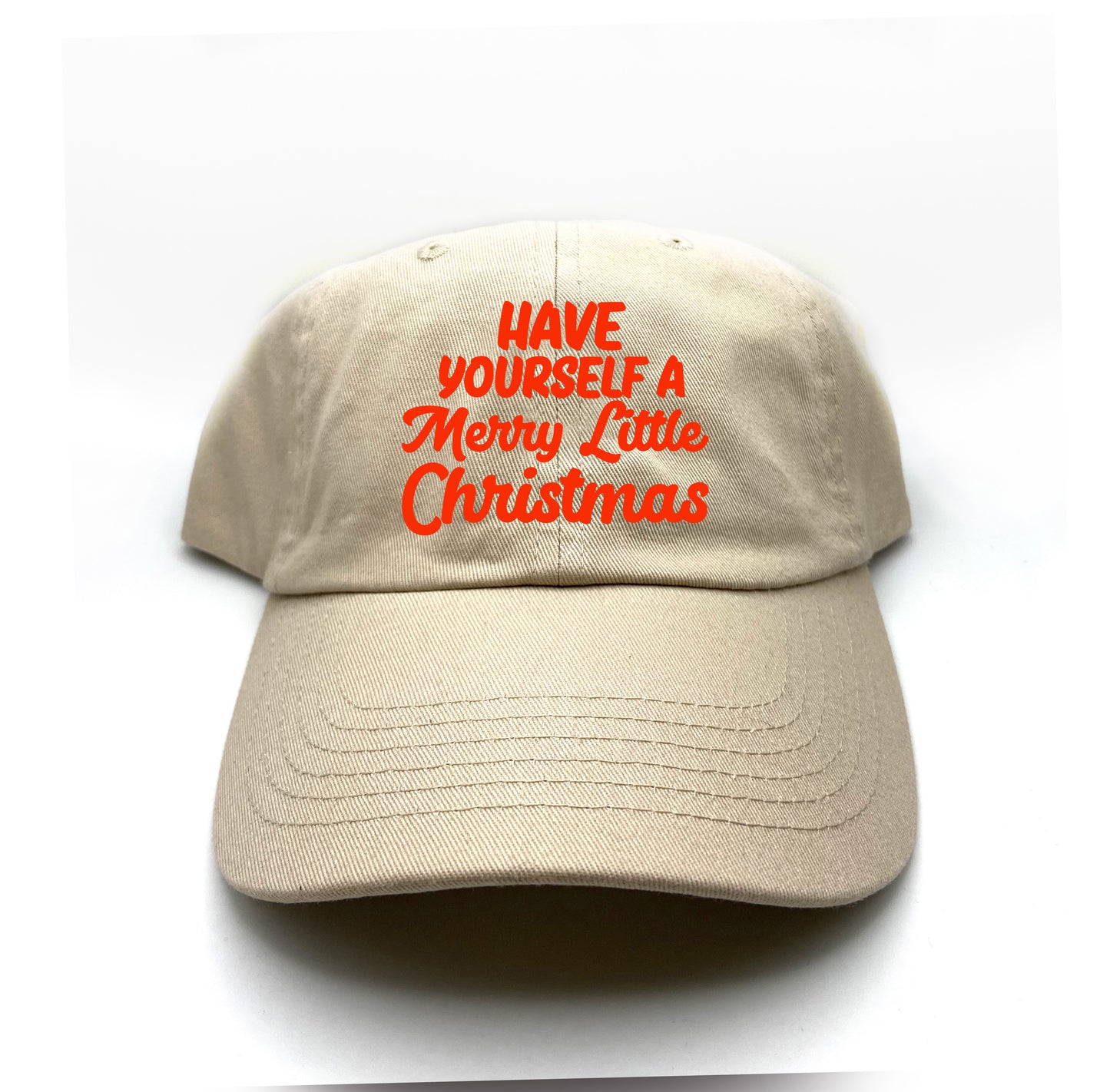 "Have Yourself a Merry Little Christmas" Red Dad Hat
