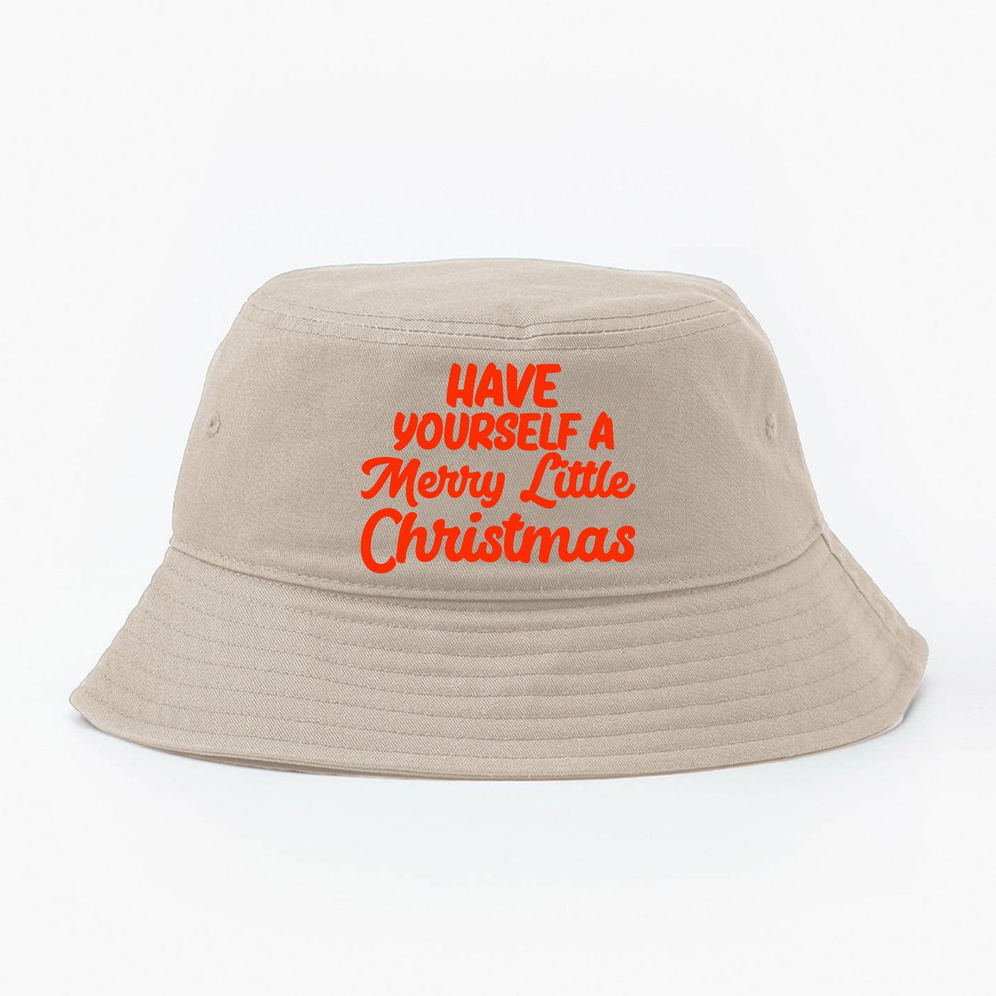 "Have Yourself a Merry Little Christmas" Red Bucket Hat