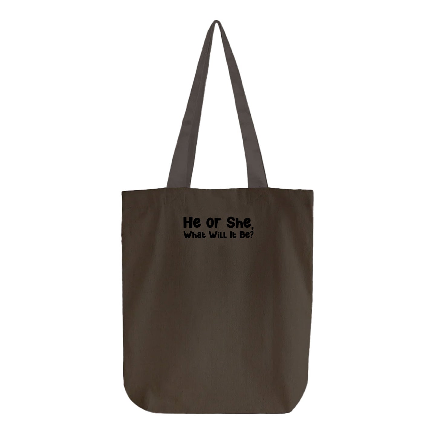 He or She, What Will It Be? Black Tote Bag