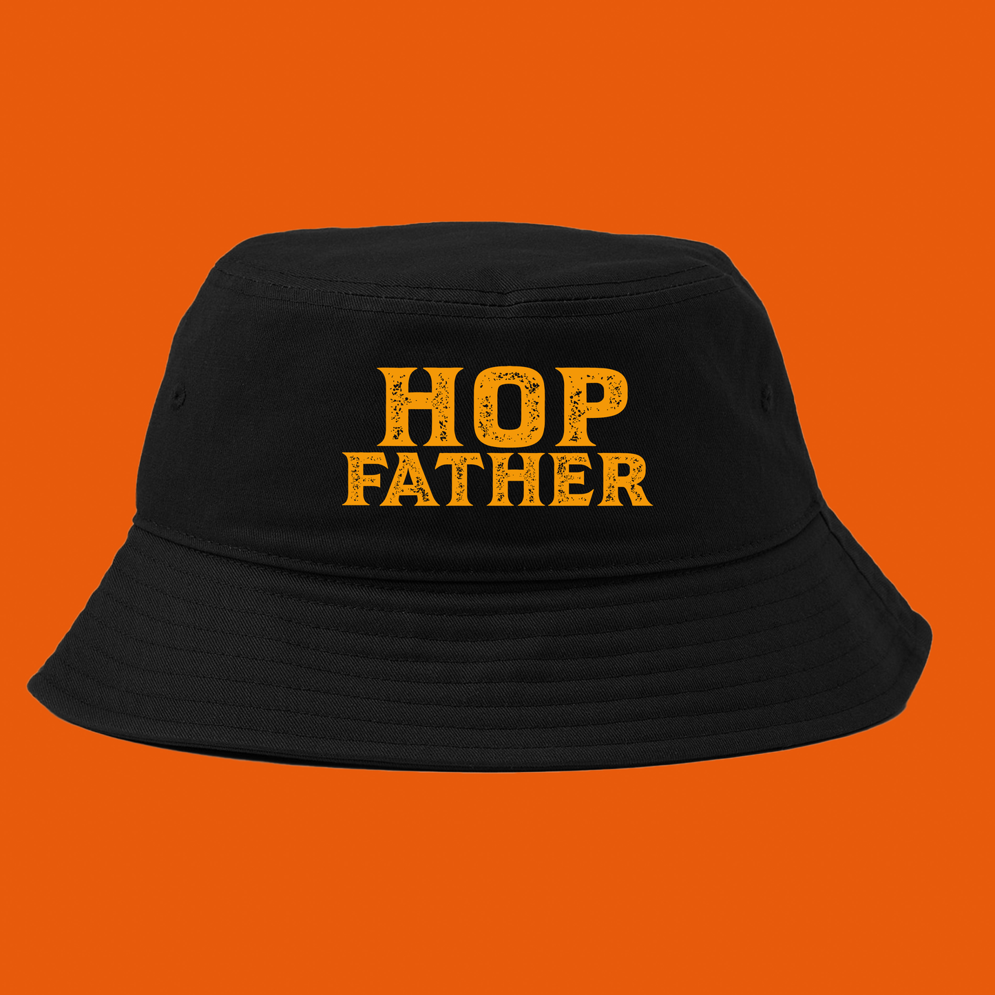Hop Father Orange Bucket Hat