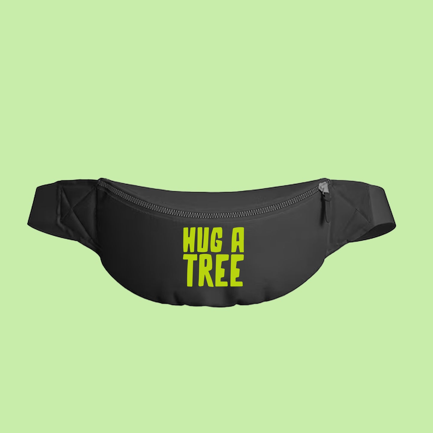 Hug a Tree Yellow Green Fanny Pack