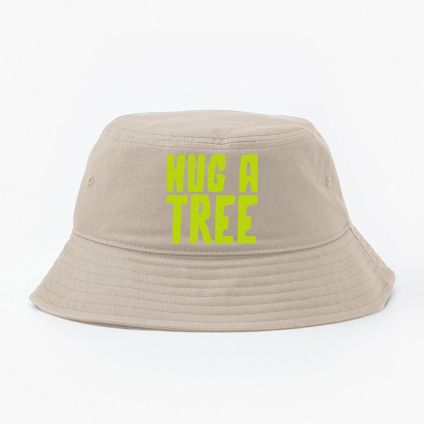 Hug a Tree Yellow Green Bucket Hat