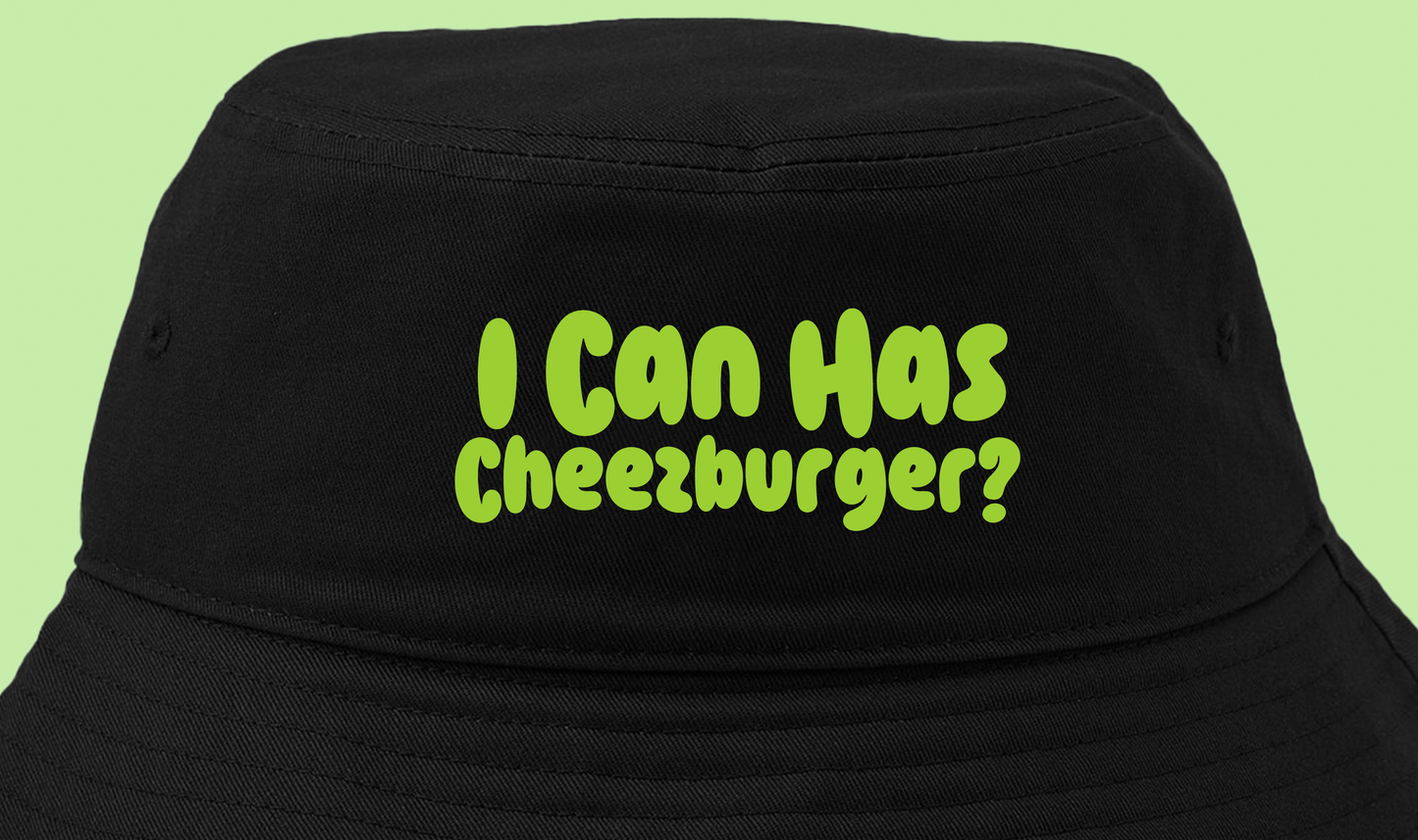 I Can Has Cheezburger? Green Bucket Hat