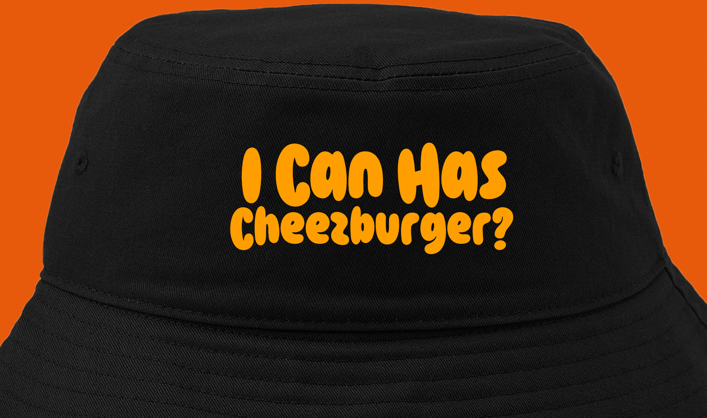 I Can Has Cheezburger? Orange Bucket Hat