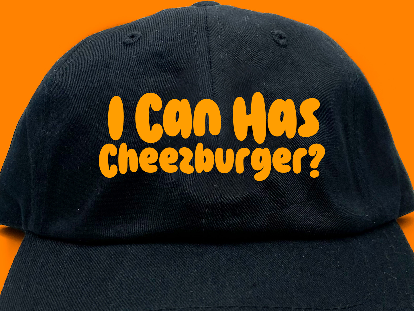 I Can Has Cheezburger? Orange Dad Hat