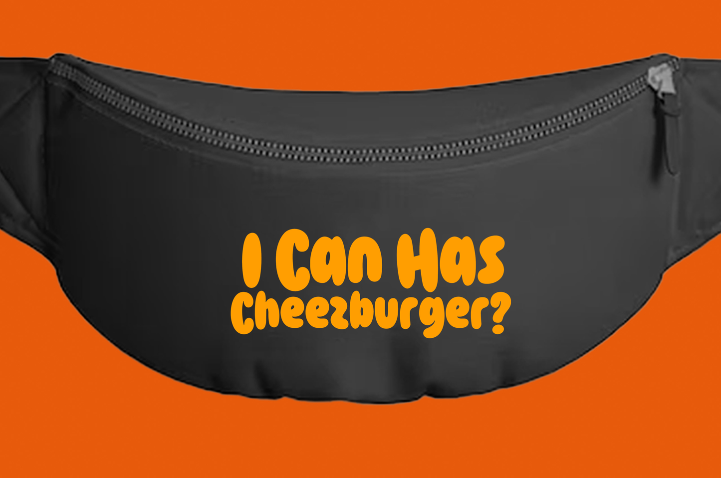 I Can Has Cheezburger? Orange Fanny Pack
