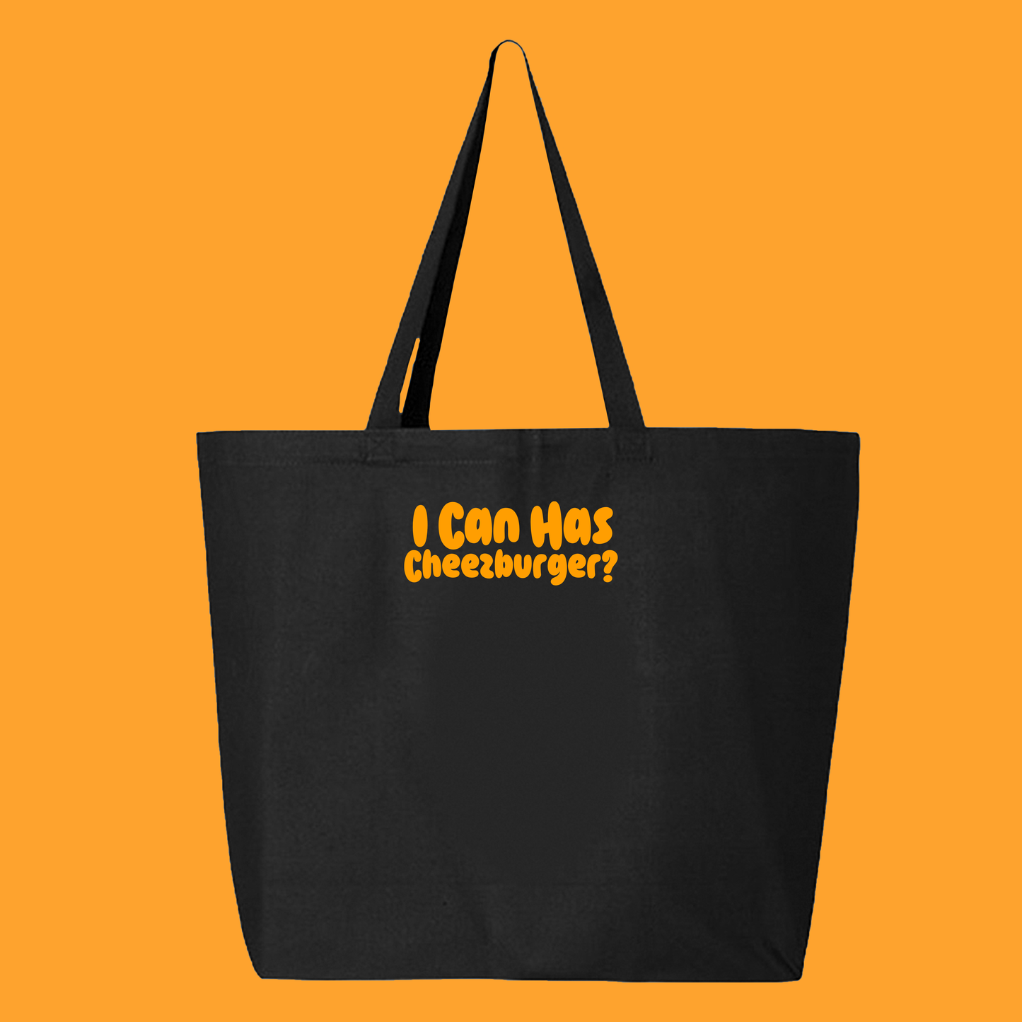 I Can Has Cheezburger? Orange Tote Bag