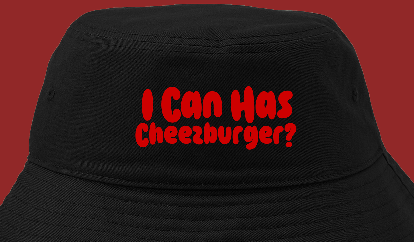 I Can Has Cheezburger? Red Bucket Hat