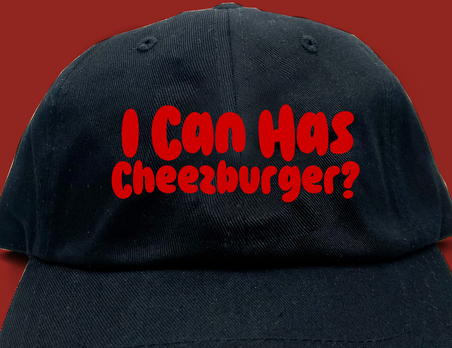I Can Has Cheezburger? Red Dad Hat