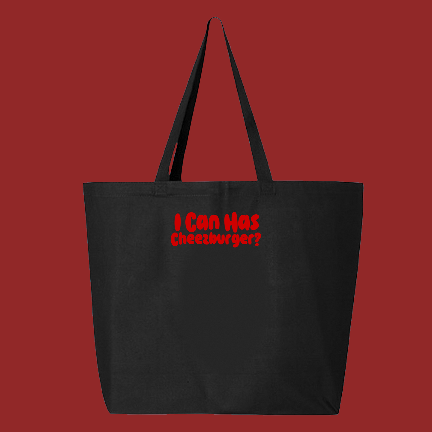 I Can Has Cheezburger? Red Tote Bag