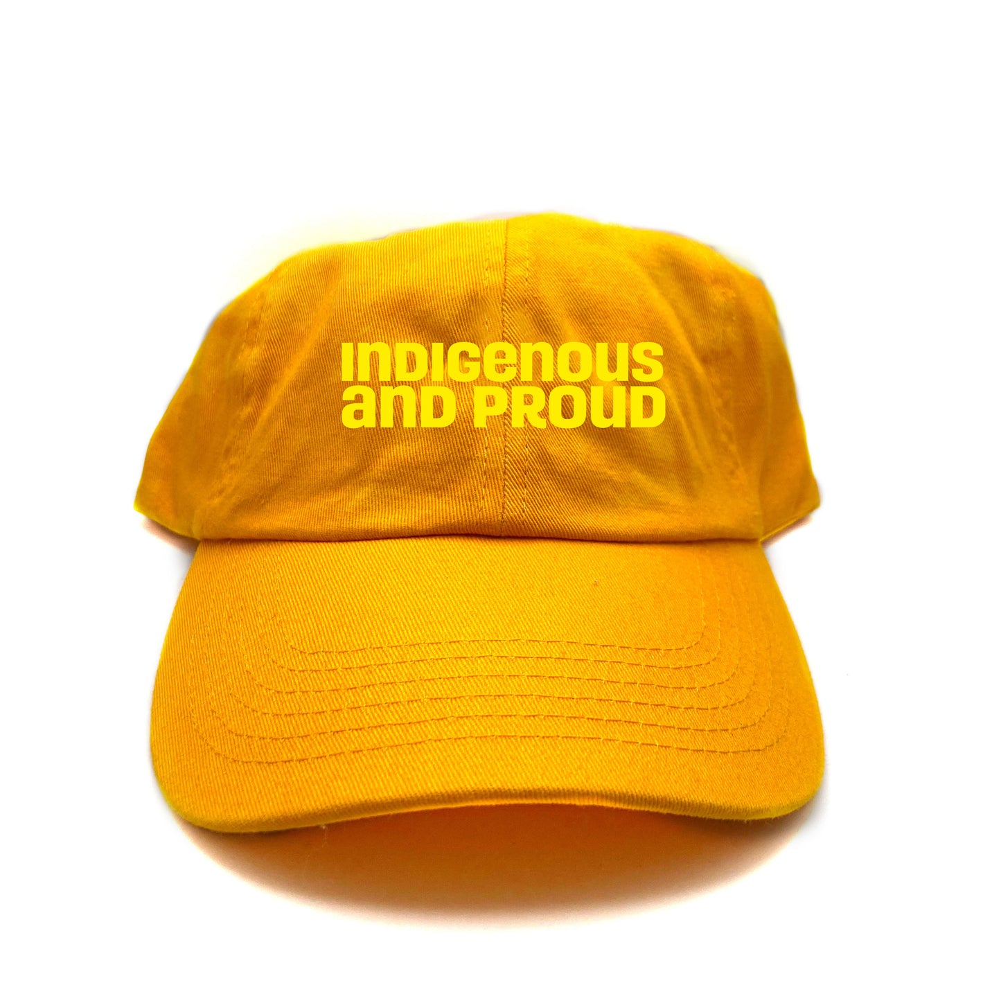 Indigenous and Proud Yellow Dad Hat