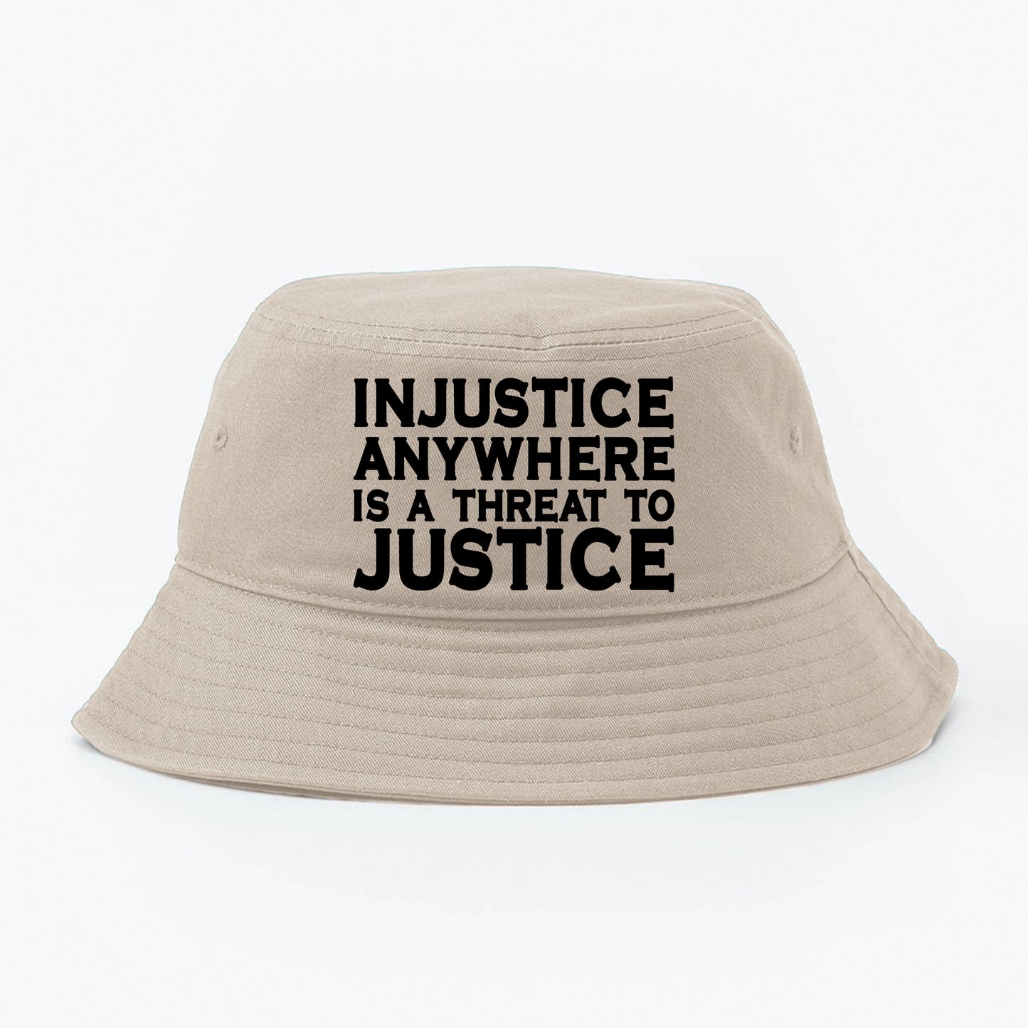 Injustice Anywhere Is a Threat to Justice Everywhere Black Bucket Hat