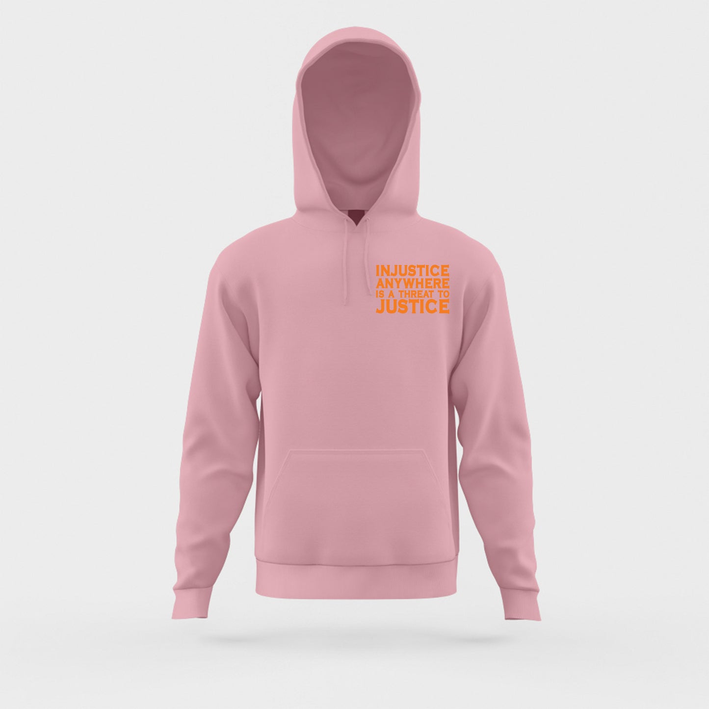 Injustice Anywhere Is A Threat to Justice Everywhere Orange Hoodie