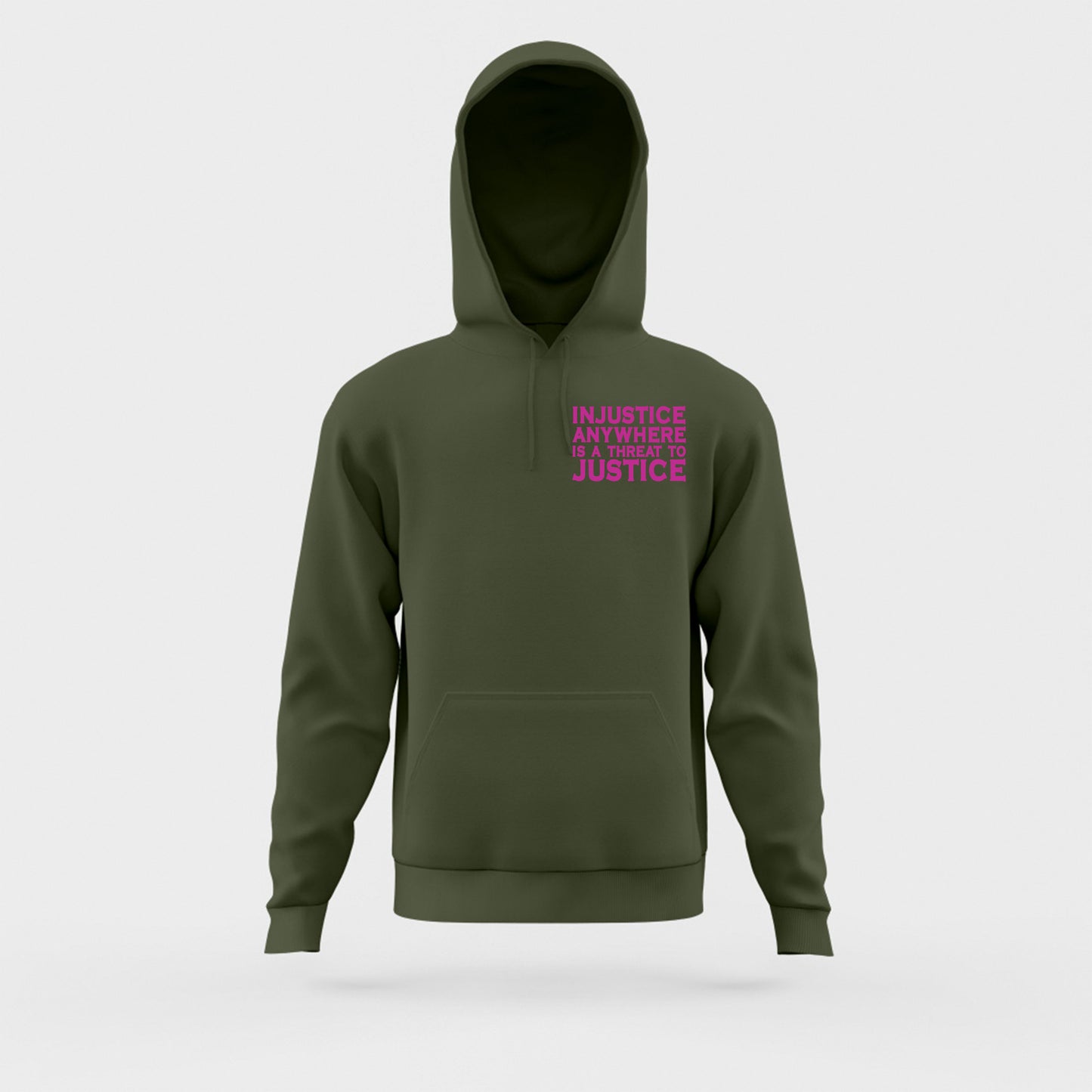 Injustice Anywhere Is A Threat to Justice Everywhere Violet Hoodie
