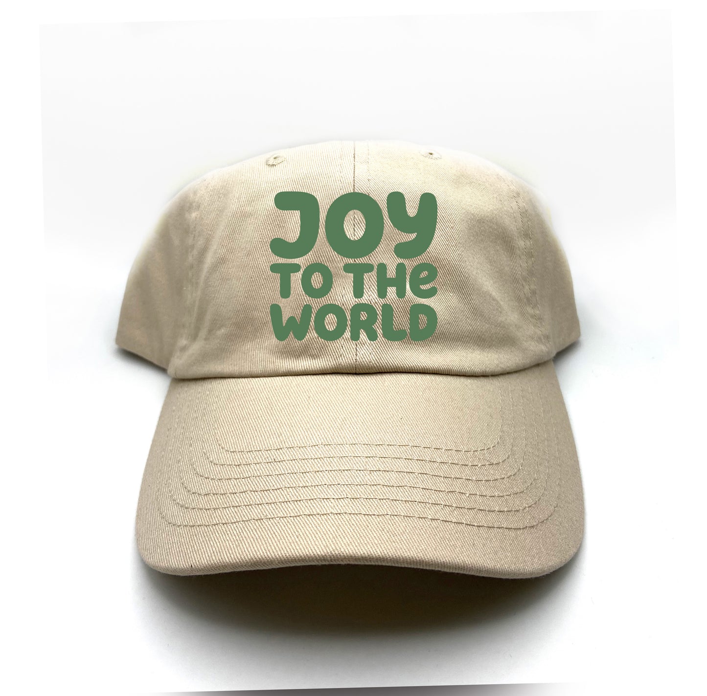 "Joy to the World" Green Dad Hat