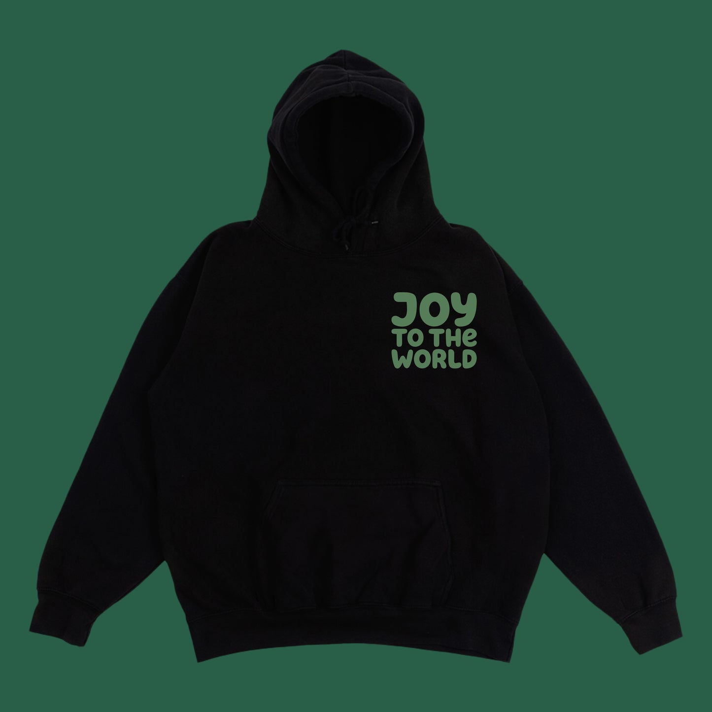 "Joy to the World" Green Hoodie