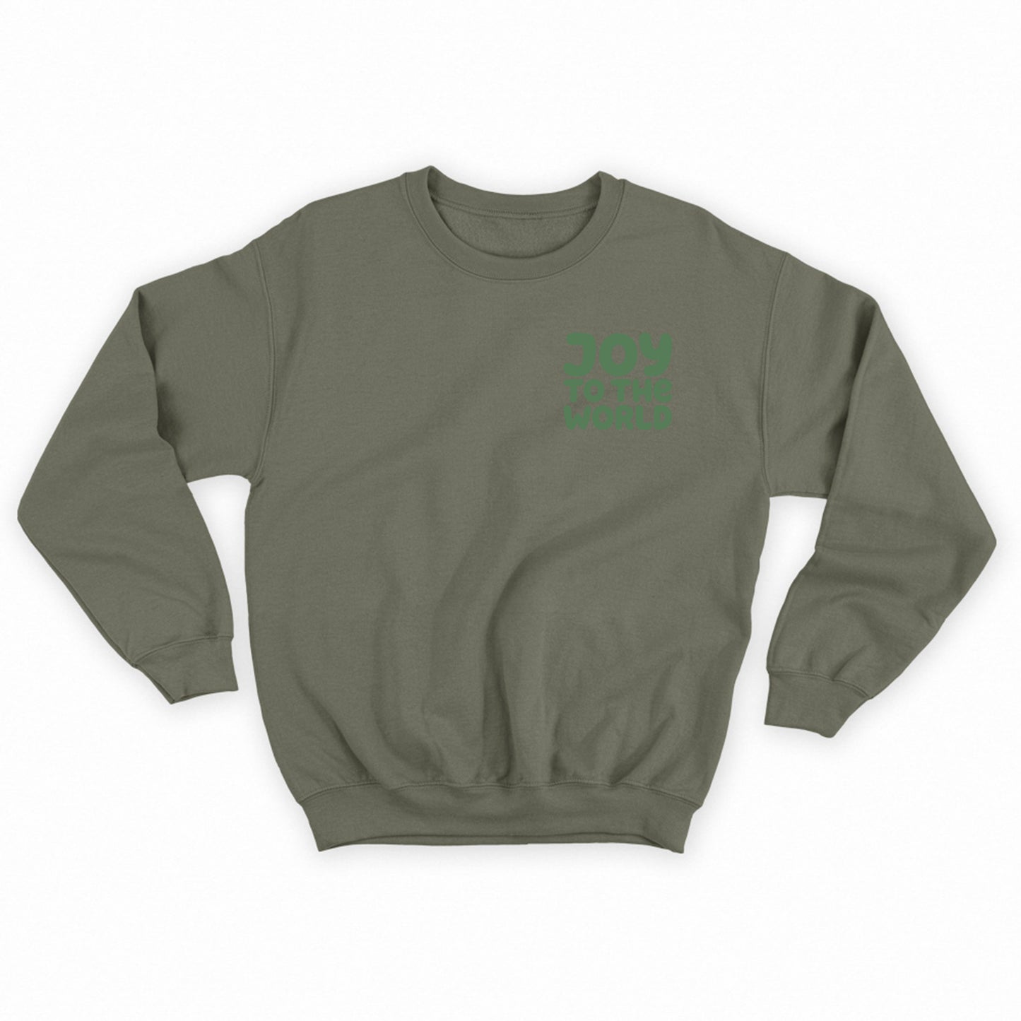 "Joy to the World" Green Sweatshirt