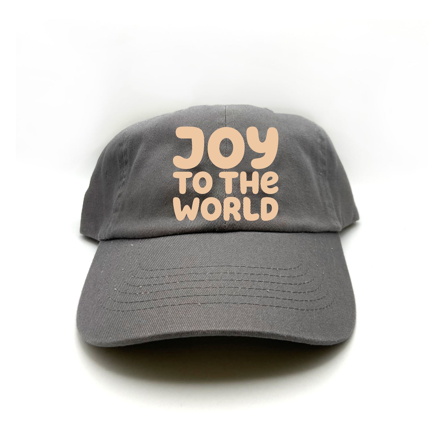 "Joy to the World" Peach Dad Hat