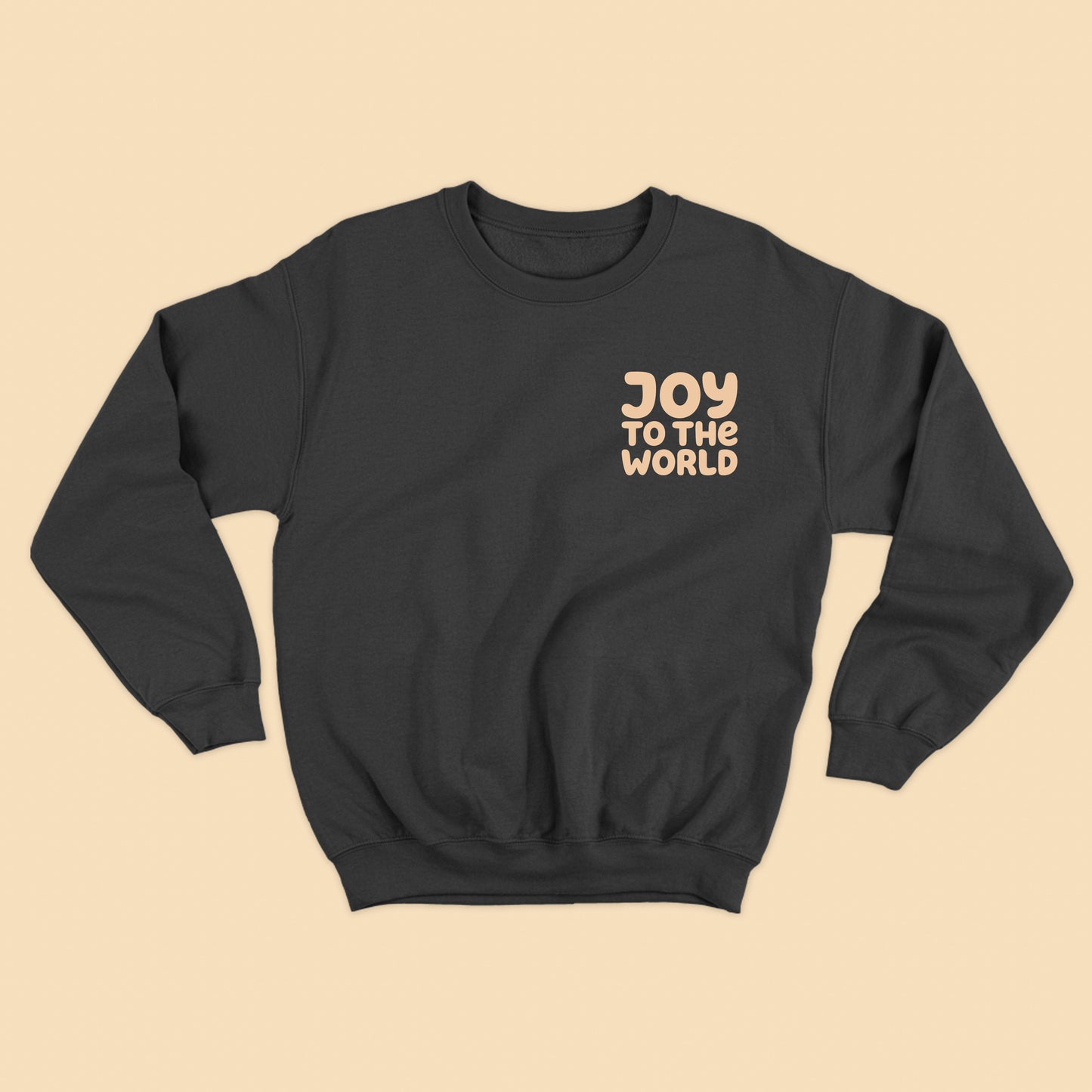 "Joy to the World" Peach Sweatshirt