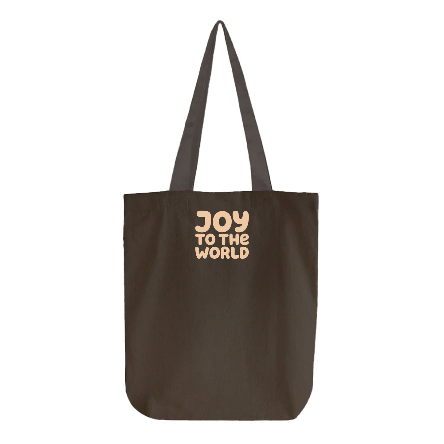 "Joy to the World" Peach Tote Bag