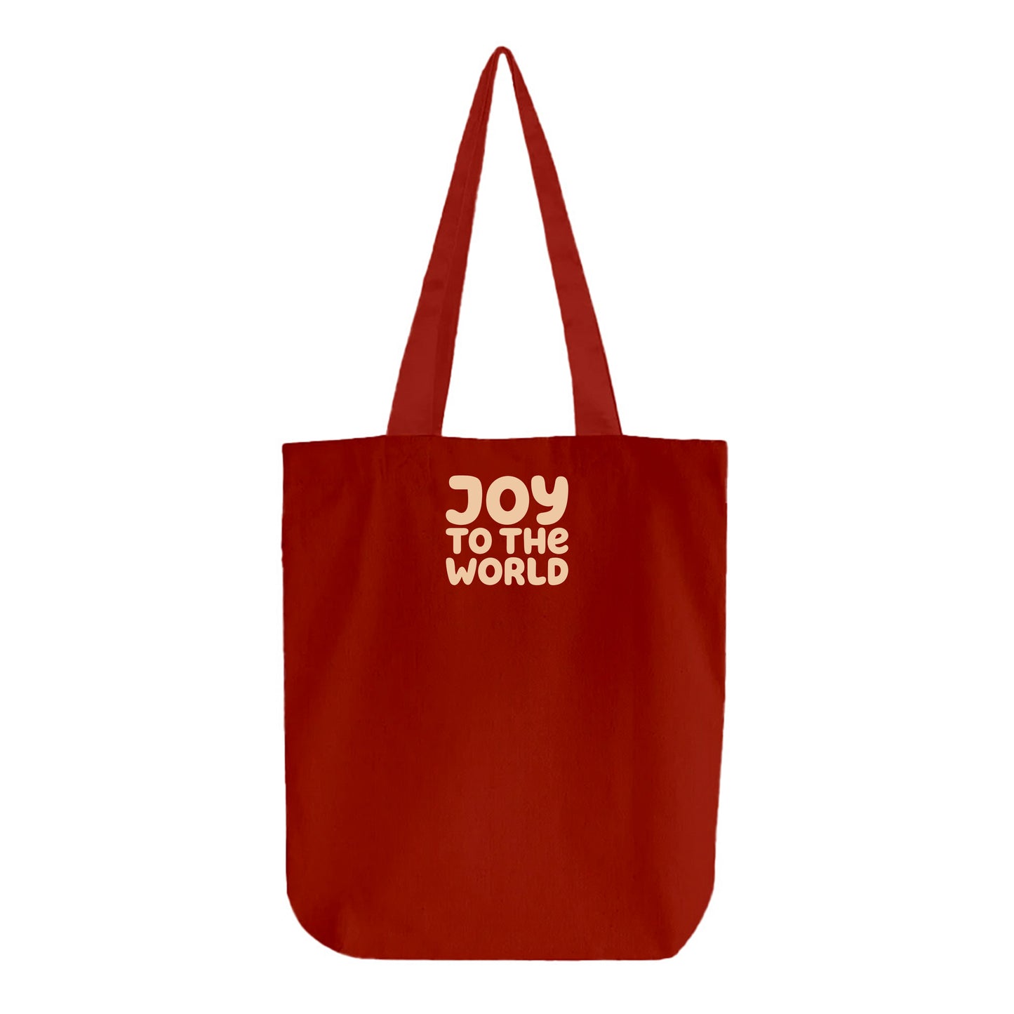 "Joy to the World" Peach Tote Bag