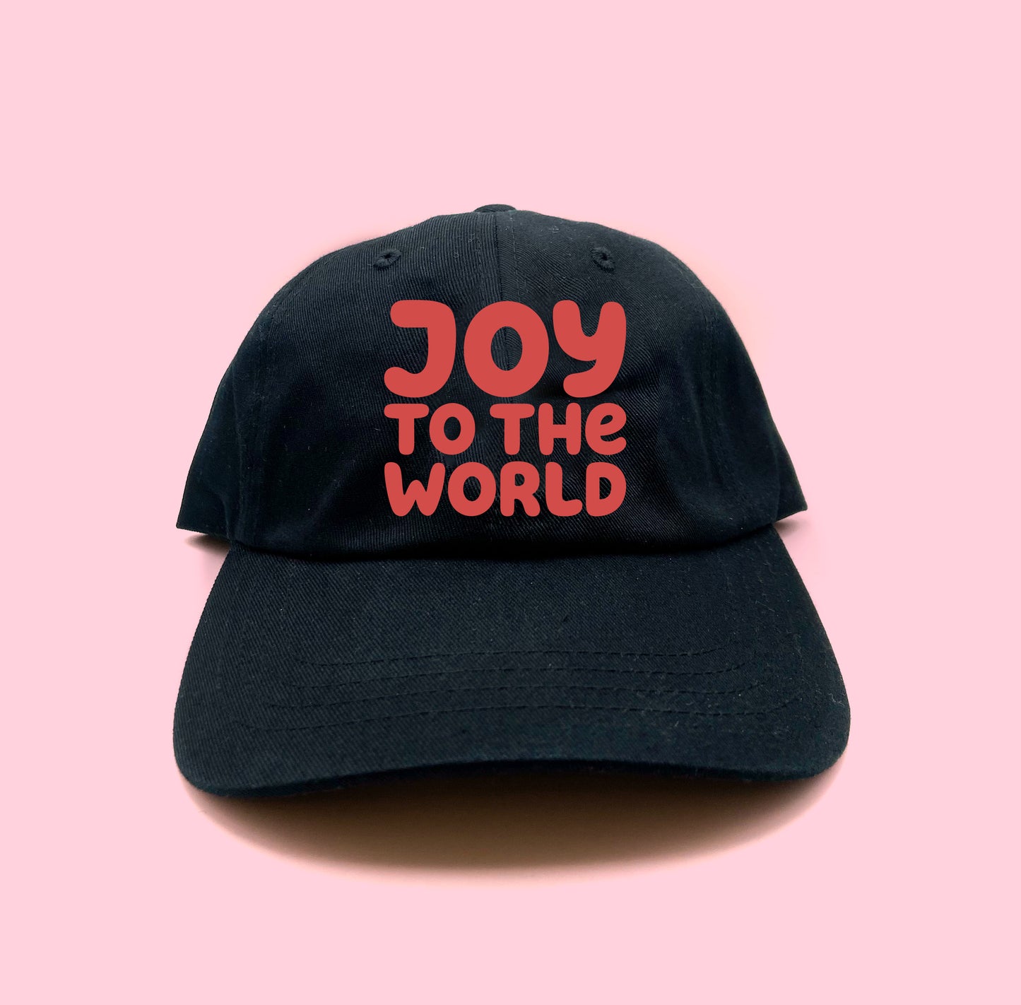 "Joy to the World" Red Dad Hat