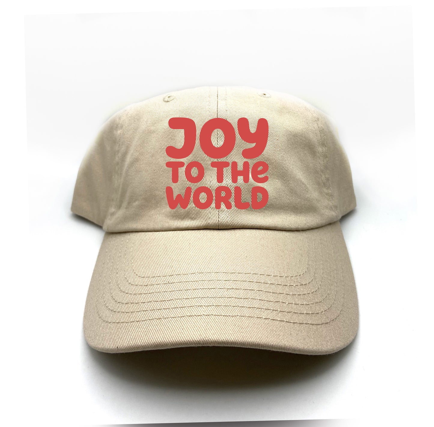 "Joy to the World" Red Dad Hat