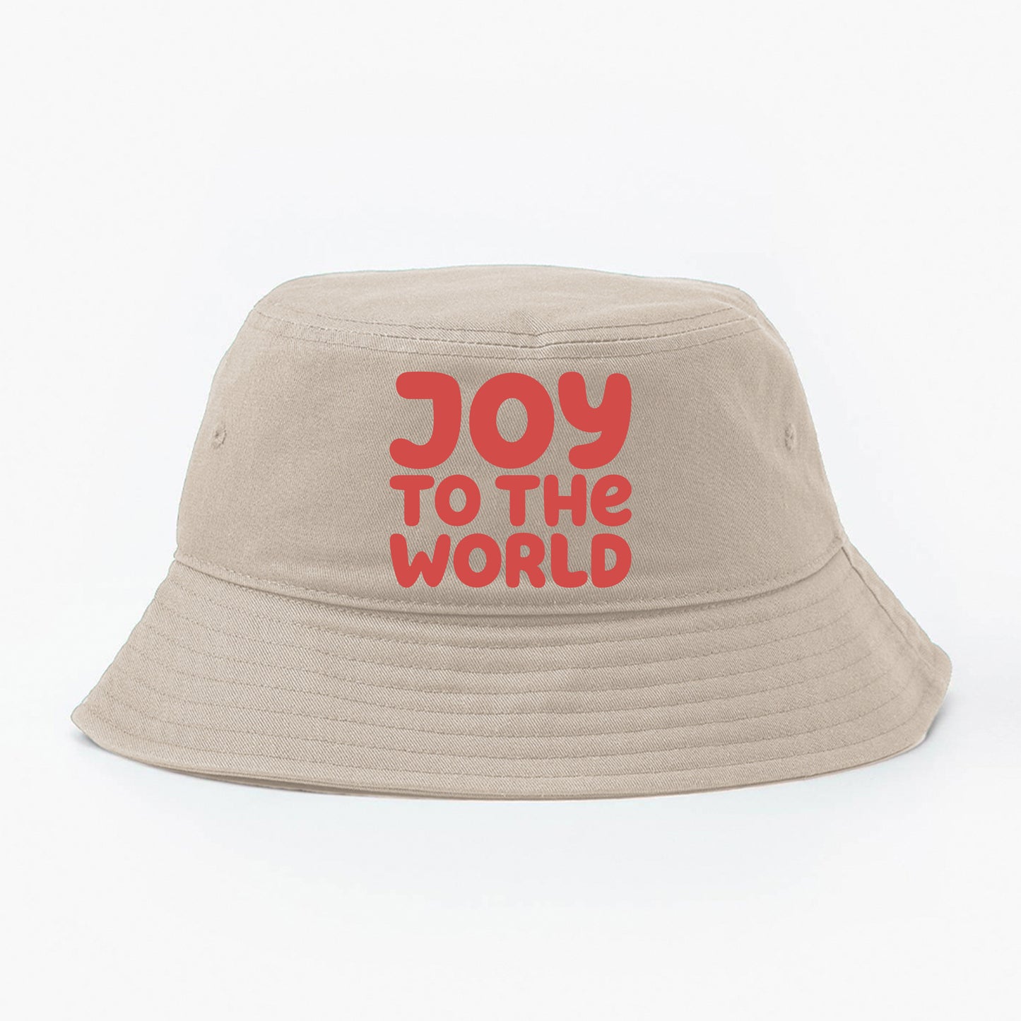 "Joy to the World" Red Bucket Hat