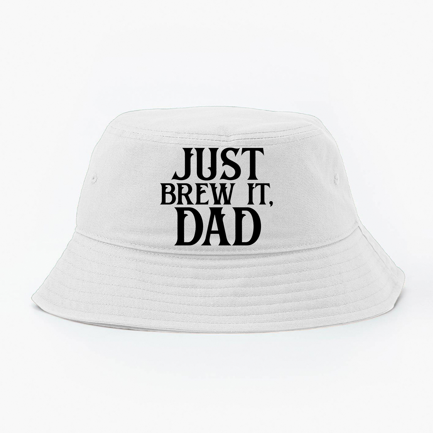 Just Brew It, Dad Black Bucket Hat