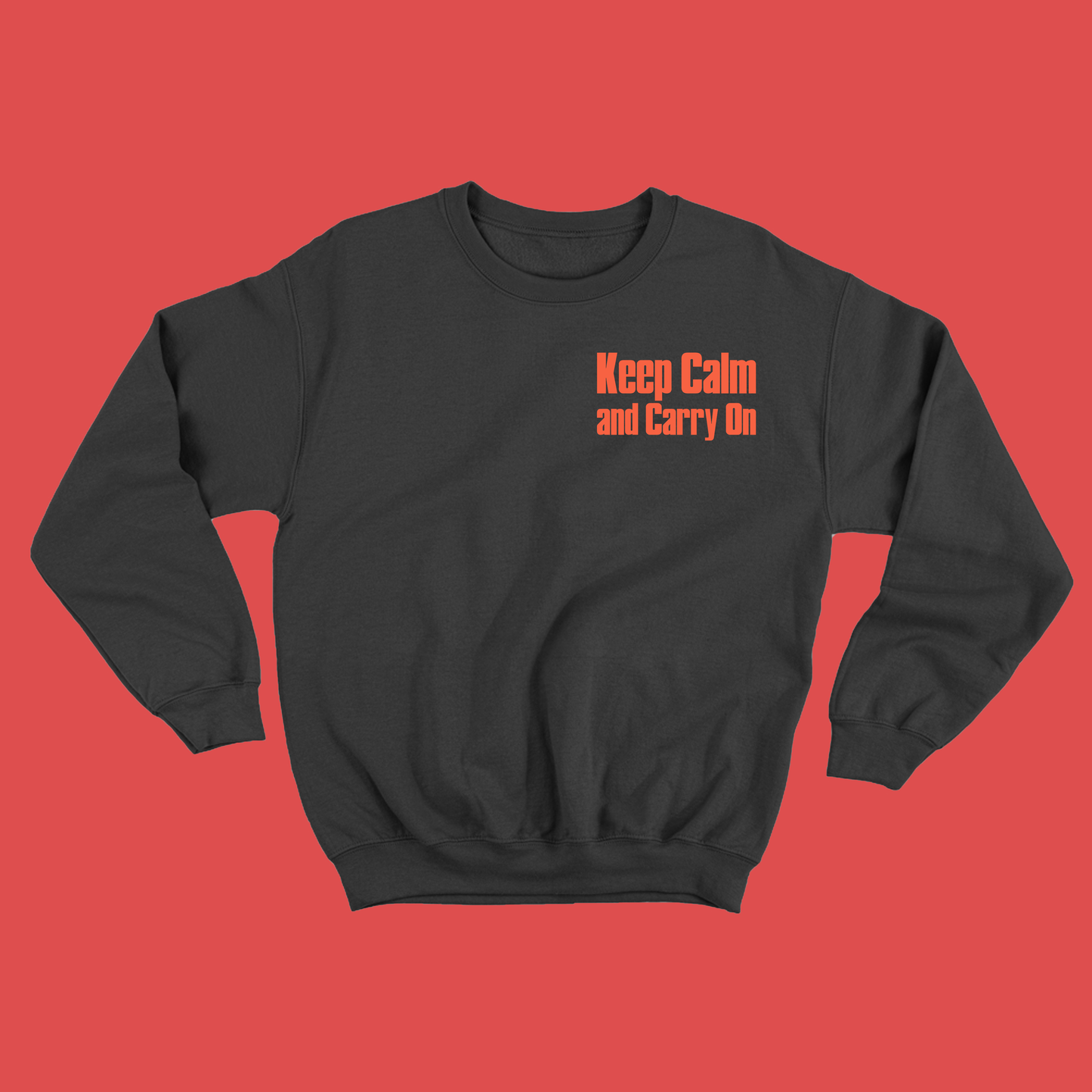 Keep Calm and Carry On Peach Sweatshirt