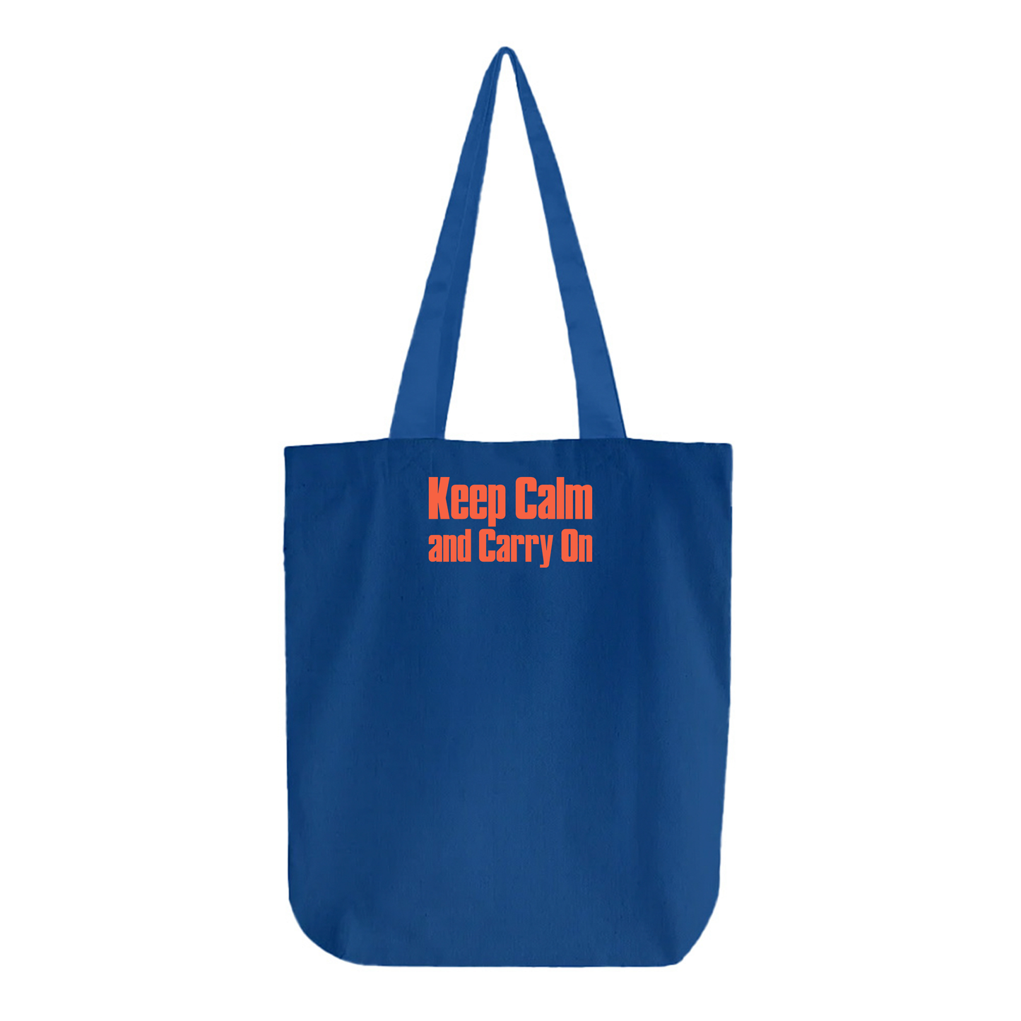 Keep Calm and Carry On Peach Tote Bag