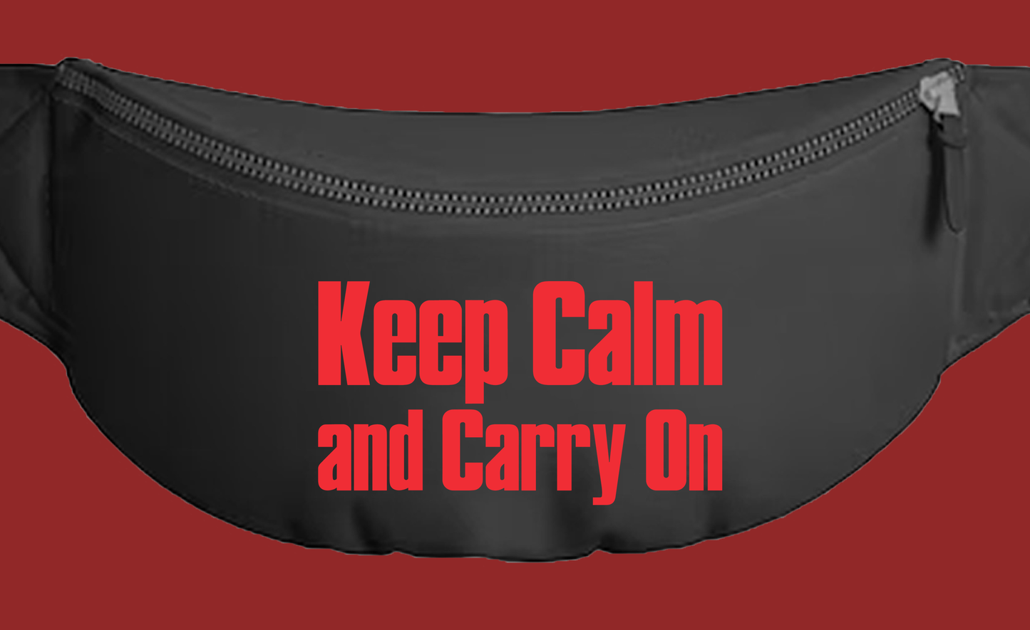 Keep Calm and Carry On Red Fanny Pack