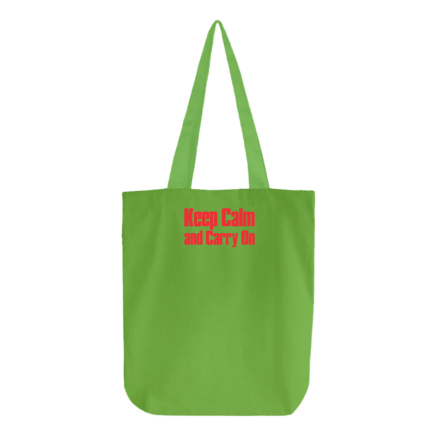 Keep Calm and Carry On Red Tote Bag