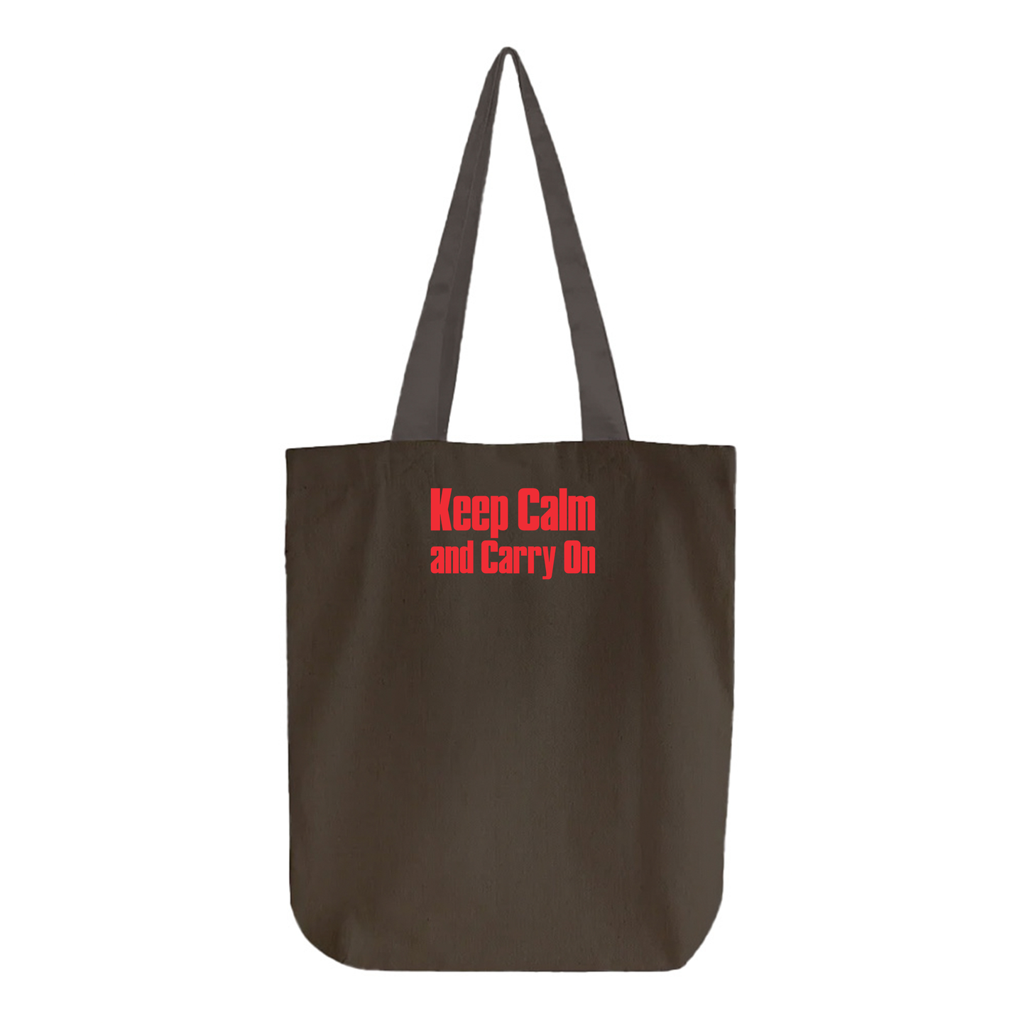 Keep Calm and Carry On Red Tote Bag