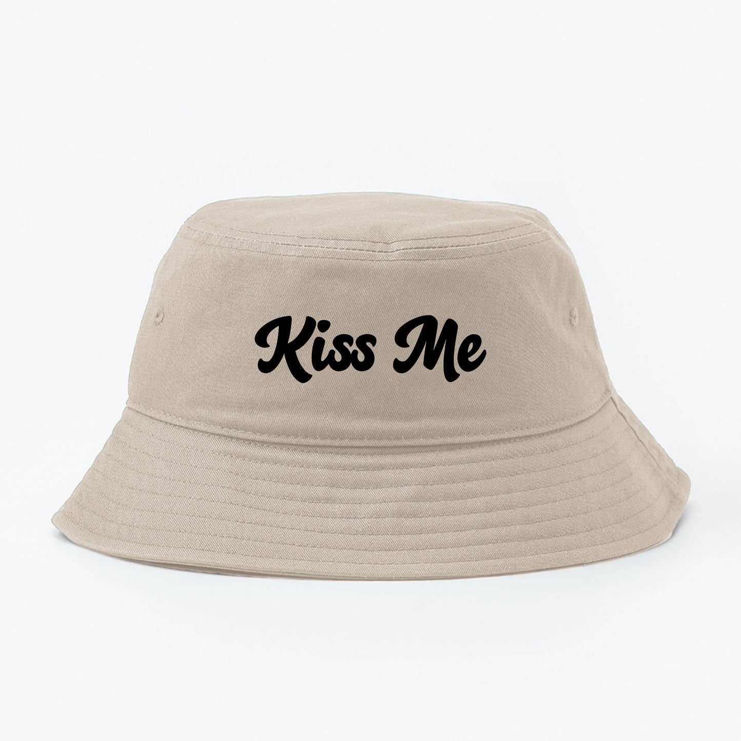 KISS ME Black Bucket Hat