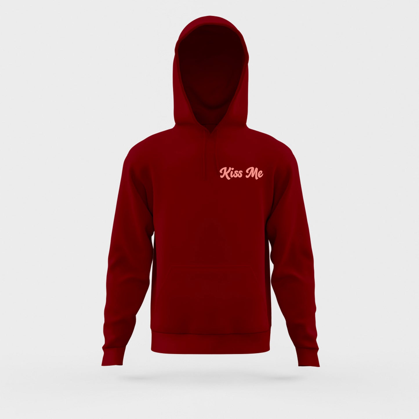 KISS ME Light Pink Hoodie