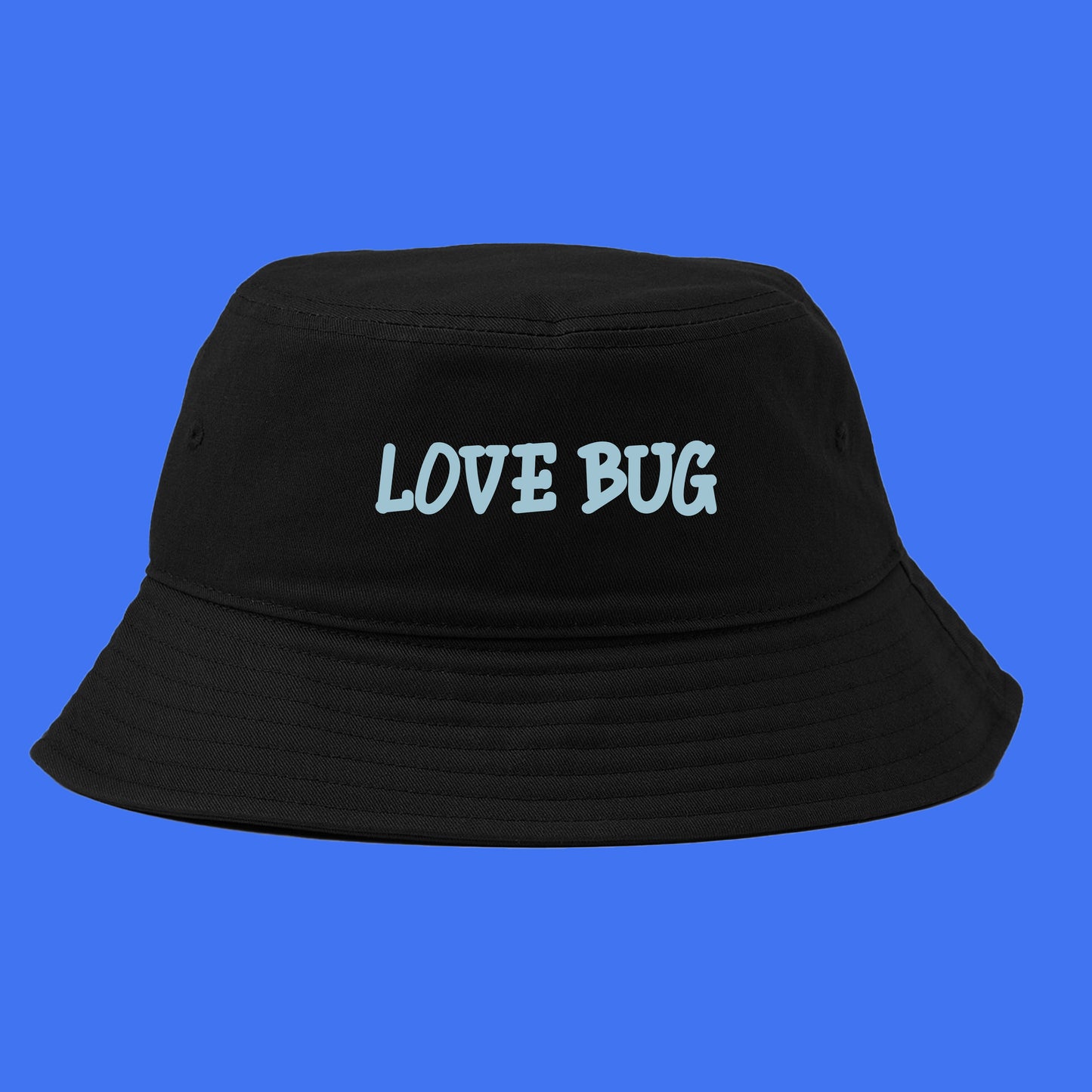 LOVE BUG Blue Bucket Hat