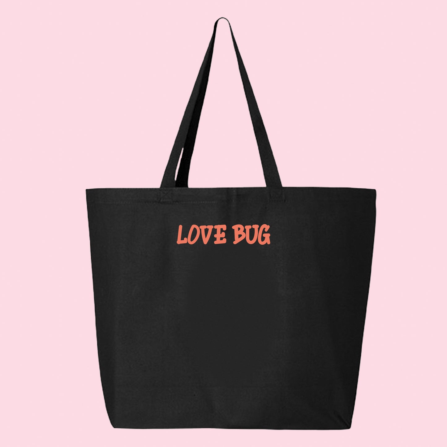 LOVE BUG Peach Tote Bag